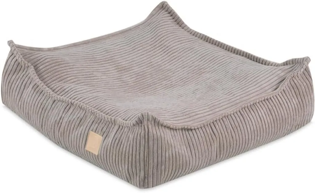 Cuscino Pavimento Bambini MISIOO 60x60x20 cm Velluto Beige Gioco