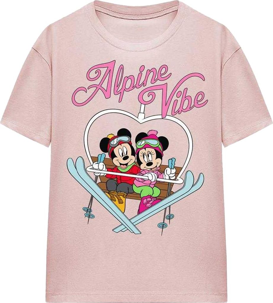 Disney - "Alpine Vibes" T-Shirt für Damen TV25359 (S) (Pink)
