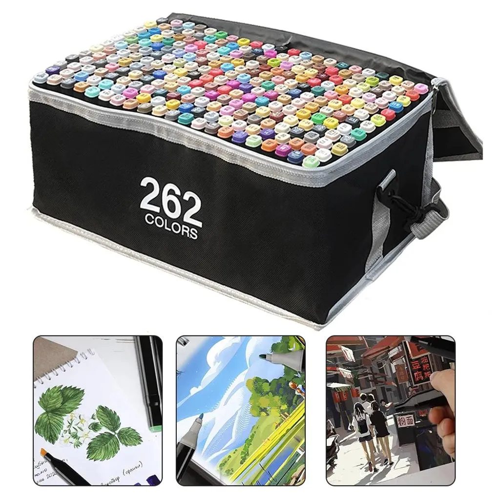 Marqueurs Professionnels 262 Unités avec Pointes Double Précision - 6