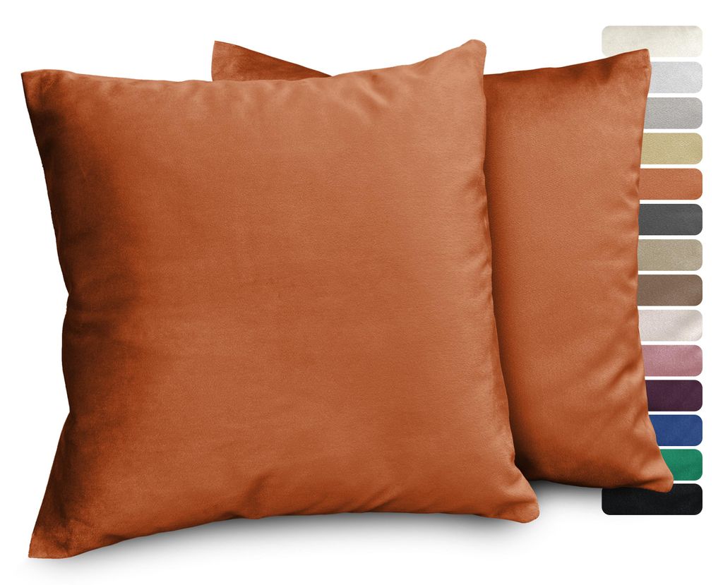 Beautex Samt Premium Kissenhüllen 2er Set, Kissenbezug Produktbild 
