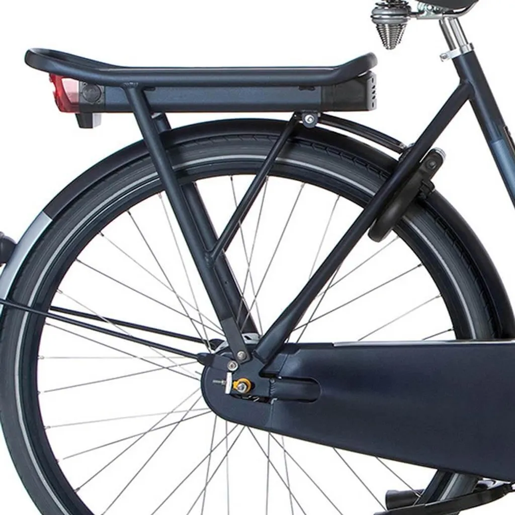 Porte-bagages de vélo électrique Cortina E-U4 bleu mat de 230 mm