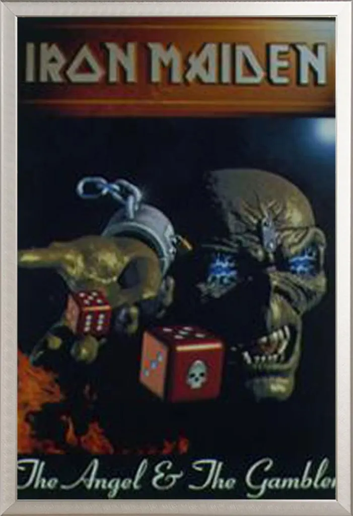 Poster Iron Maiden 61x91.5 + Cornice Alluminio Shinsuke Vetro Acrilico