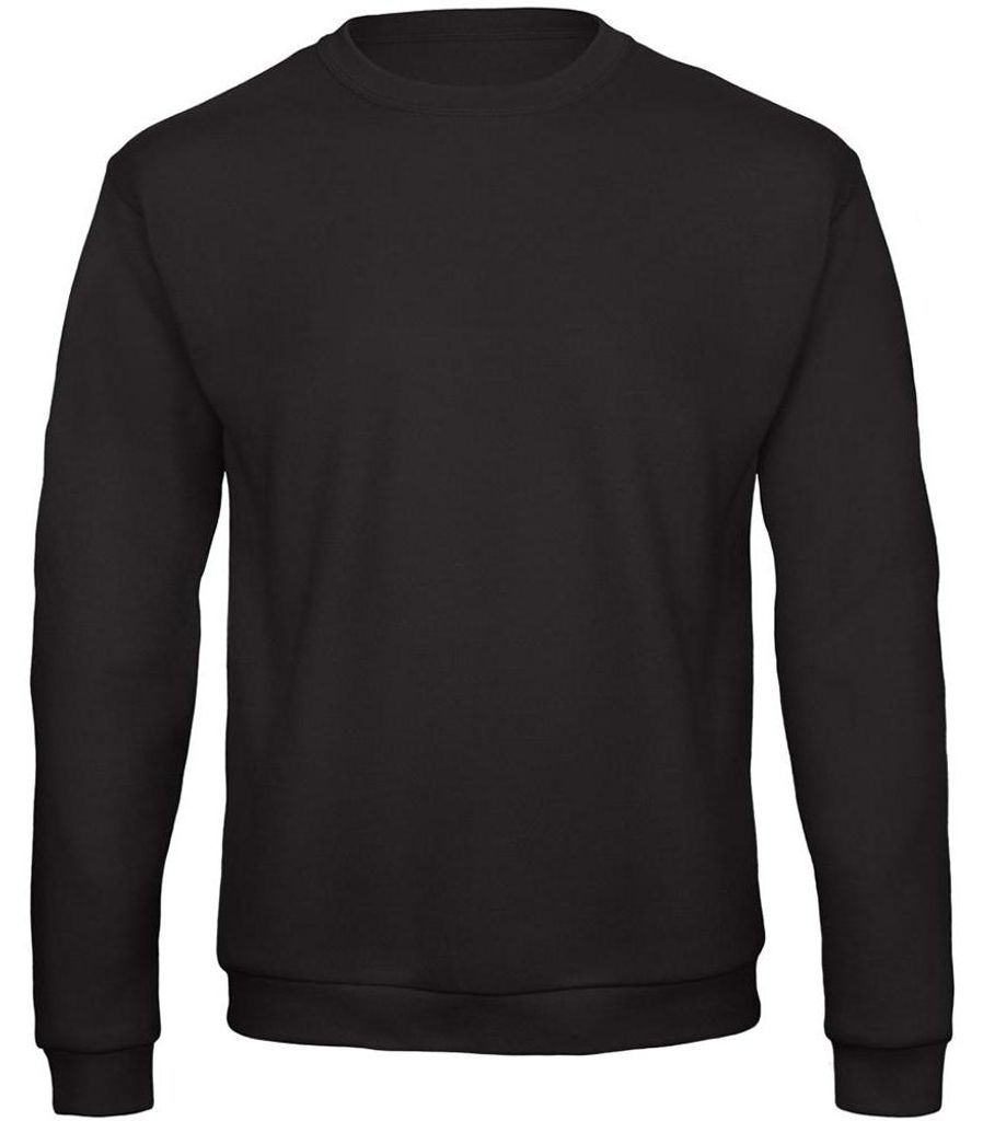 B&C Uni ID.202 50/50 Sweatshirt FK155 (XS) (Schwarz)