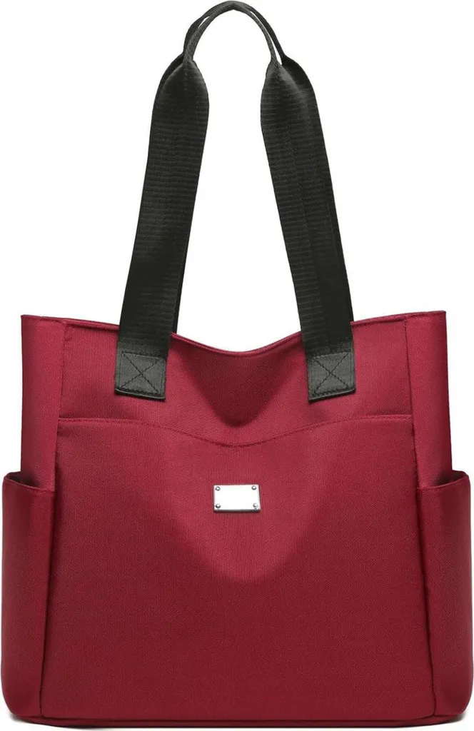 URAQT Sac à Bandoulière en Nylon pour Femme avec Fermeture Éclair Robuste