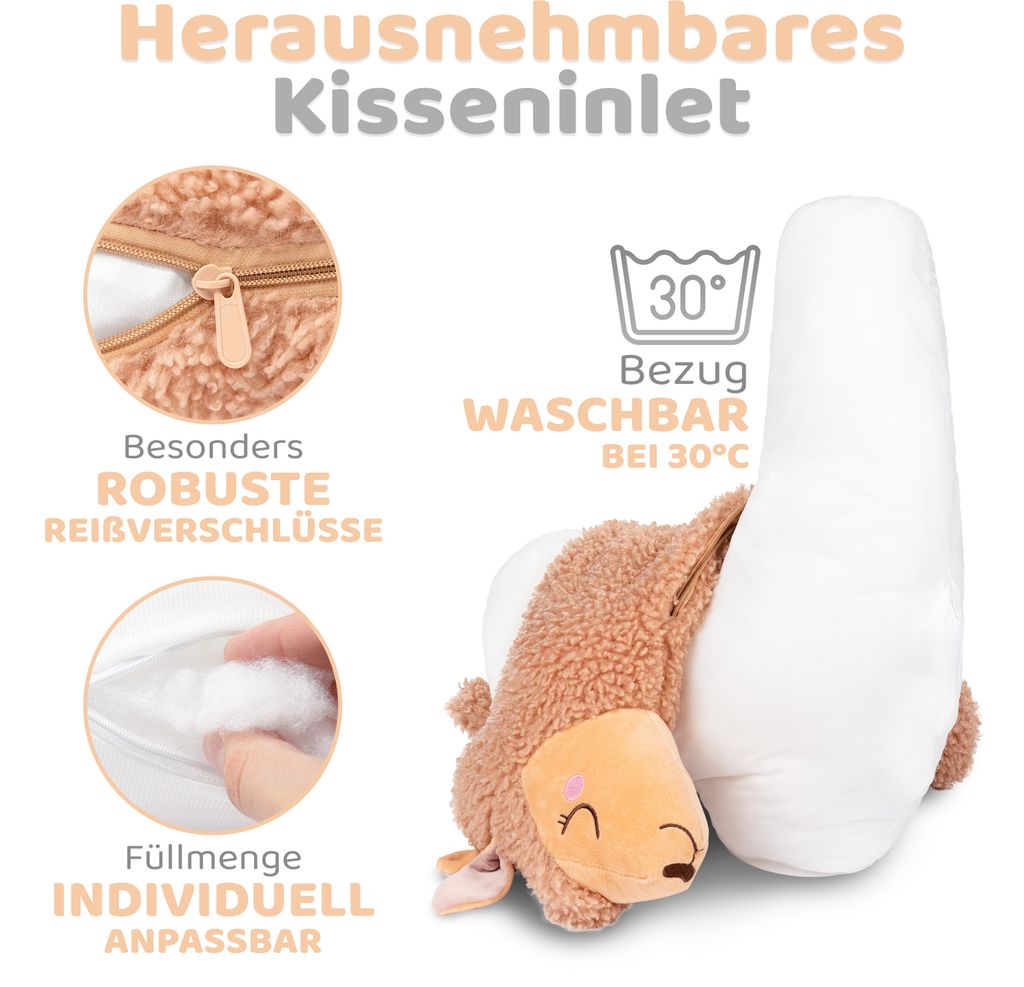 Engelshof Alpaka Kuschelkissen Lama Seitenschläfer Produktbild-Vorschau 10