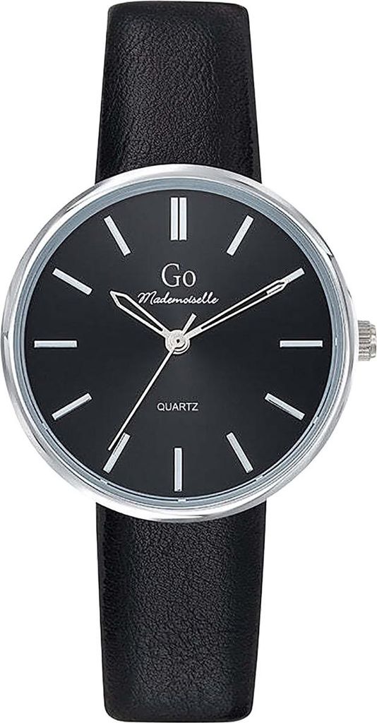Girl Only Armbanduhr schwarz Leder Mademoiselle Damen Analog-Quarzuhr UGO699317
