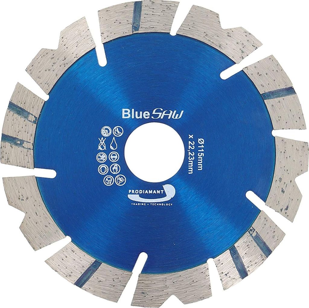 PRODIAMANT Diamanttrennscheibe 115mm Beton / Granit BlueSaw