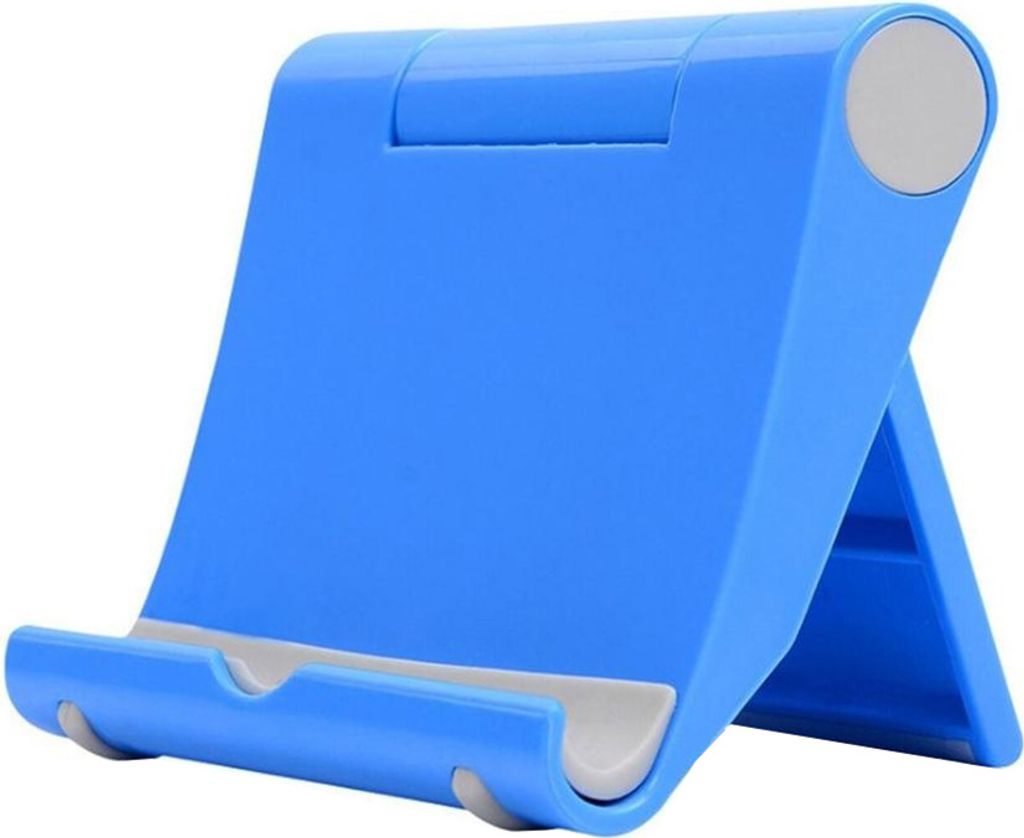 270 Grad faltbarer Desktop Universal Handy Handy Tablet Halter Ständer Halterung Blau