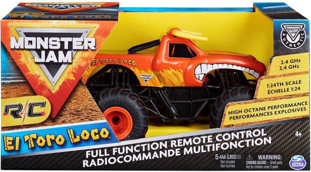 Monster Jam Rc Masinuta The Crazy Bull Scara 1:24 Obrázok produktu 