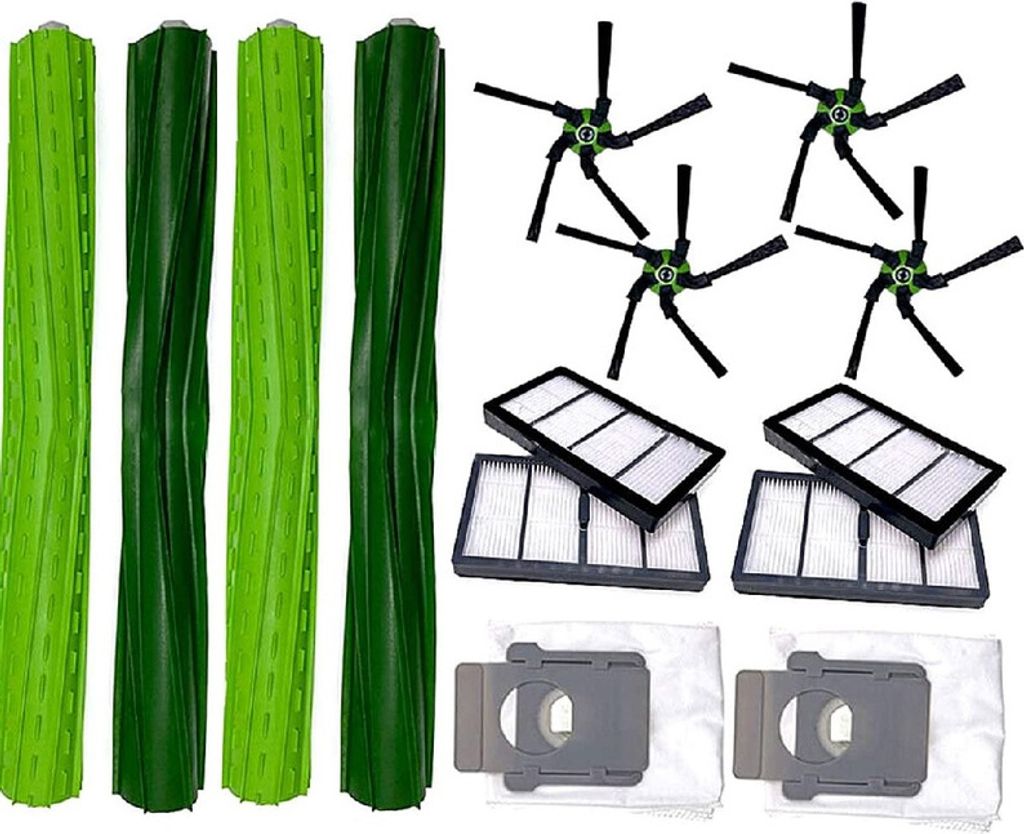 Ersatzbürste, Filter und Beutel-Set für iRobot Roomba S9 S9+, groß