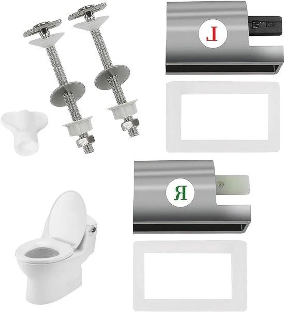 Fixation abattant WC forme en D acier inoxydable anti-corrosion robuste