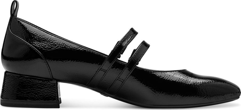 Tamaris Damen Pumps Riemchenpumps Blockabsatz Karreé Form 1-22318-43, Größe:42 EU, Farbe:Schwarz