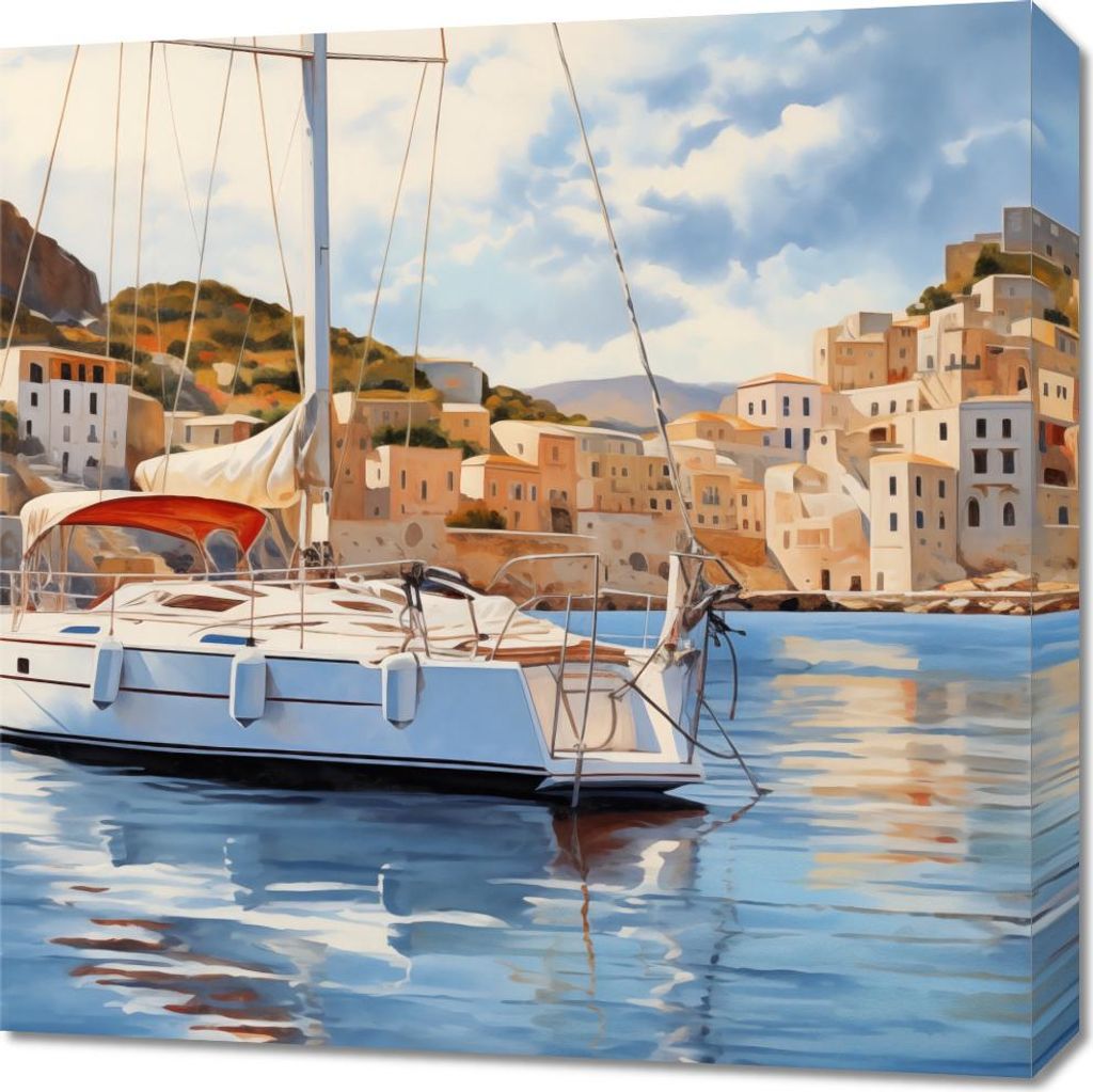 Bild 60x60cm Driften auf dem Wasser