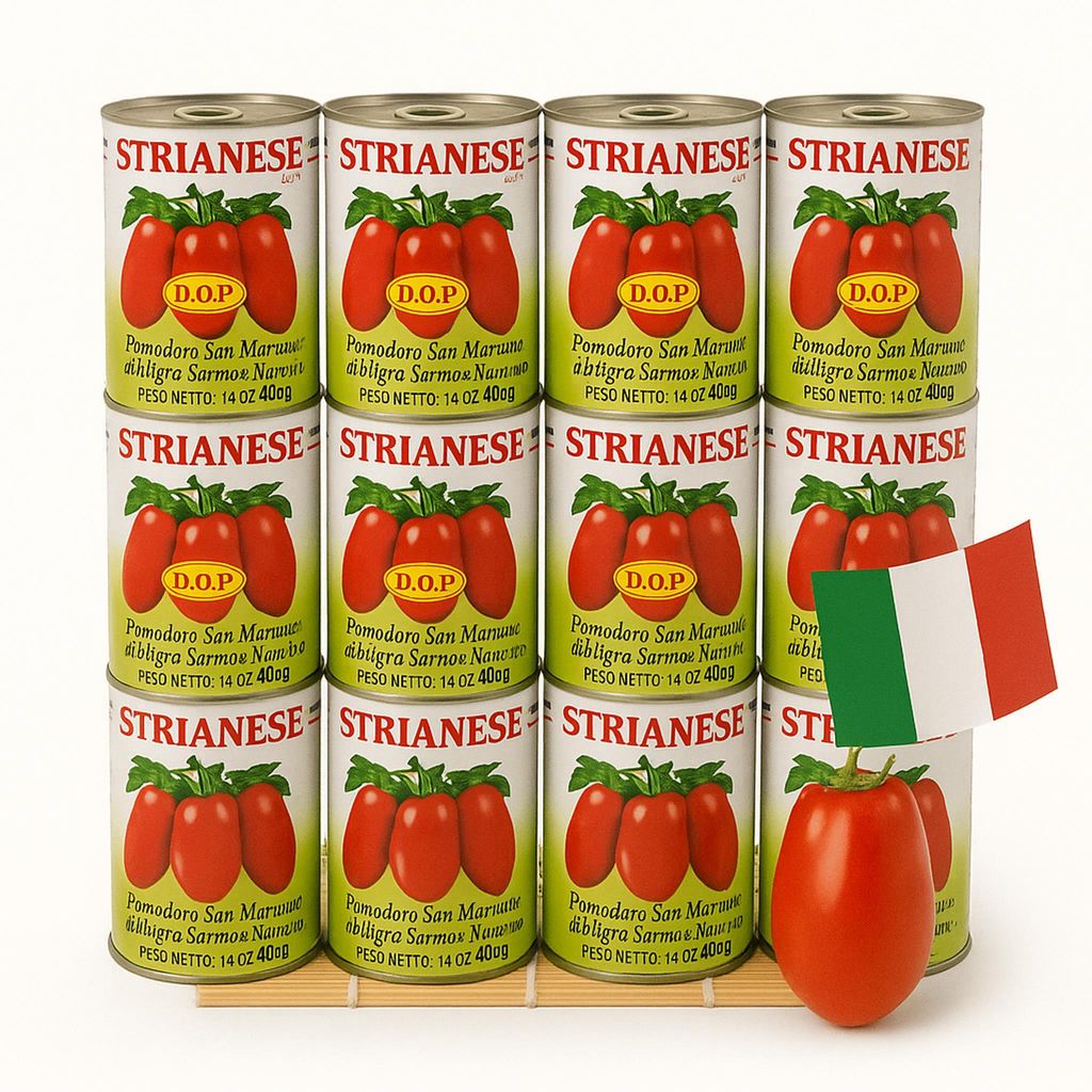 Tomates San Marzano AOP 400 g x 12 - Strianese Image du produit 