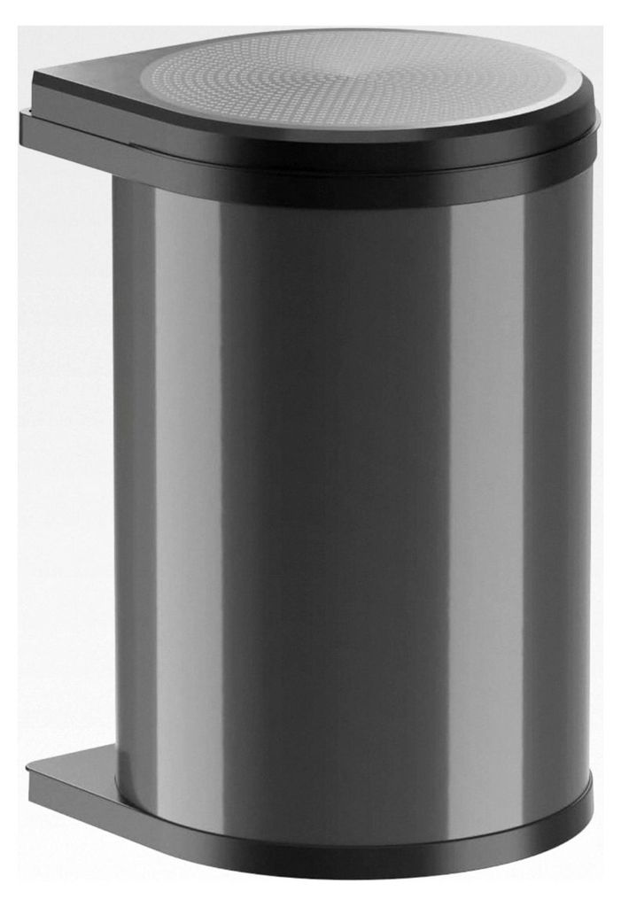 Abfallsammler Swing Mono 20 Liter | Einbau-Mülleimer mit Schwenkfunktion | Dunkelgrau-Schwarz | Für Küchenschränke ab 40 cm | Platzsparende und...