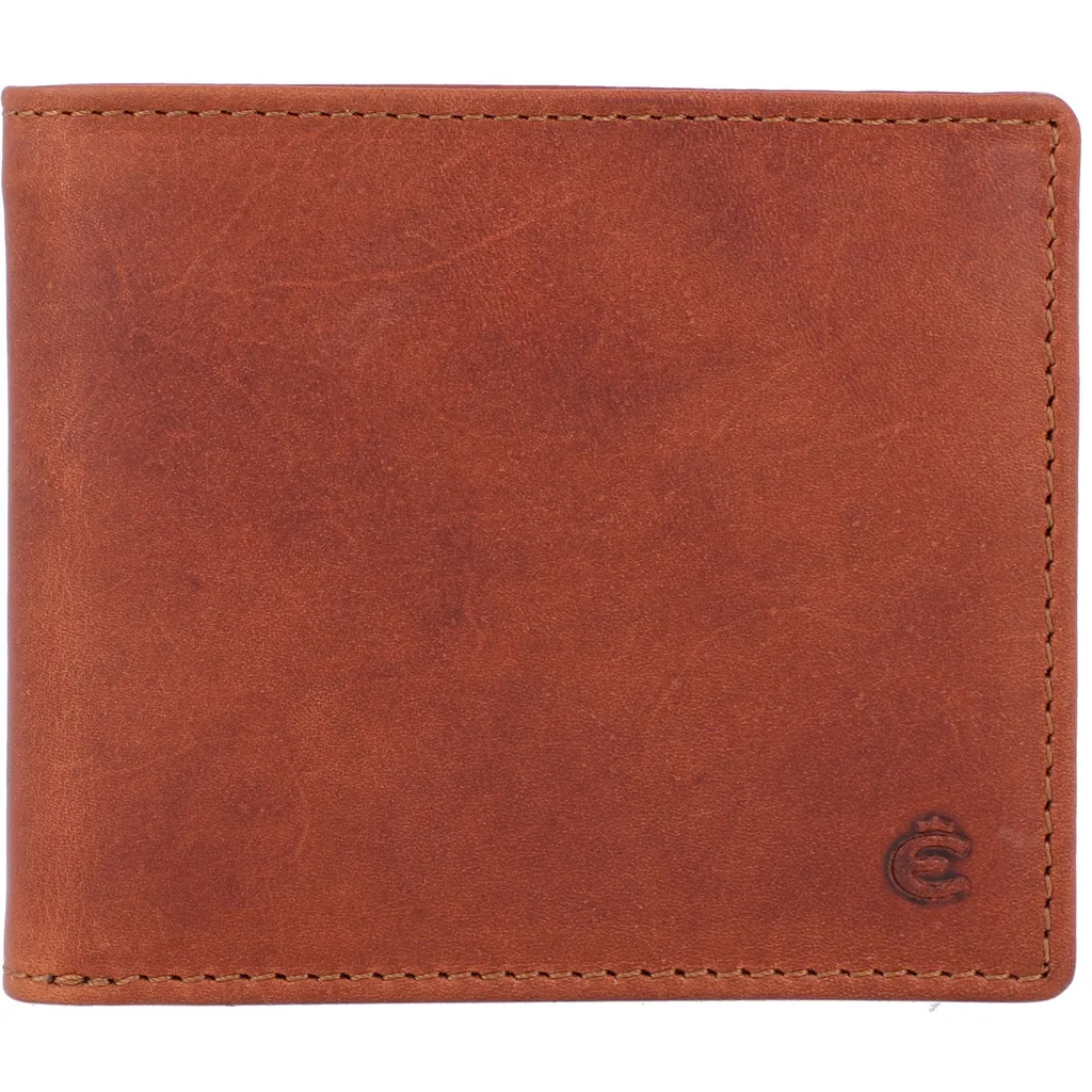 Esquire Dallas Wallet Quer Brown: Portafoglio in Pelle Marrone con RFID - 6