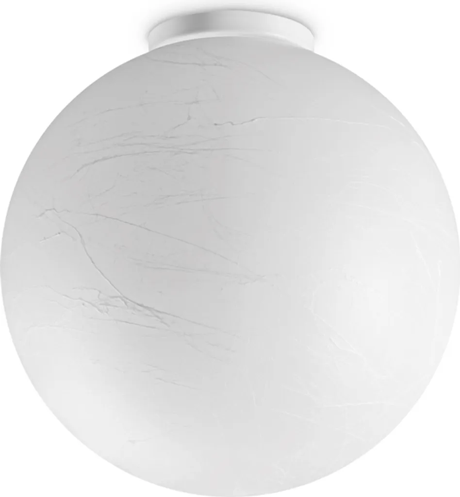 Plafonnier pour chambre et salon papier blanc métal culot E27 25W