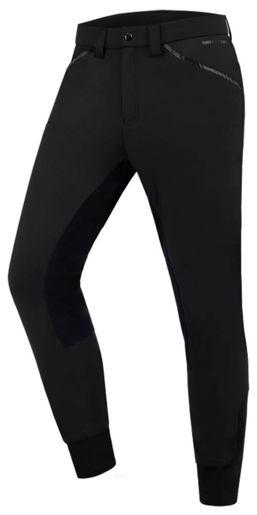 E.L.T Reithose Herren Matteo Classic Vollbesatz Herrenreithose Schwarz 54