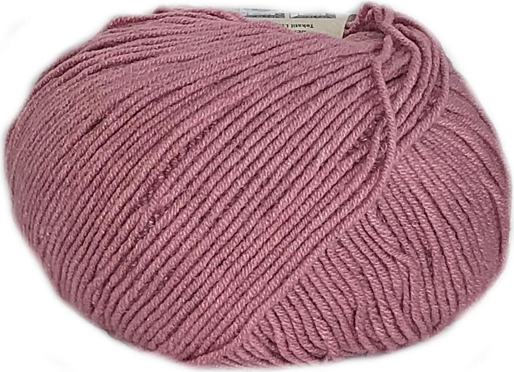 A ball of pink yarn.