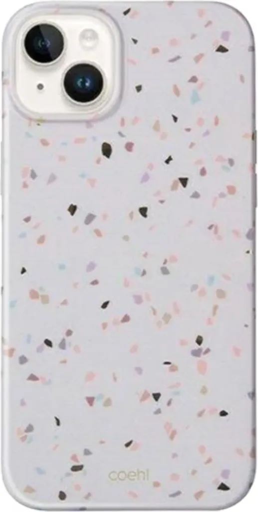 Custodia Uniq Coehl Terrazzo iPhone 14/15 Plus Sandstone | Design Italiano