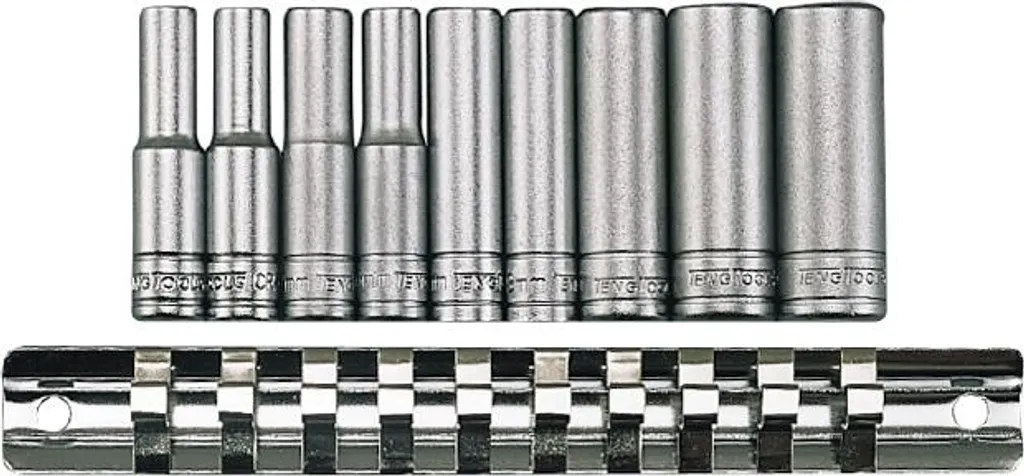 Jeu de douilles mécanique de précision 1/4" Teng Tools M1407 solide