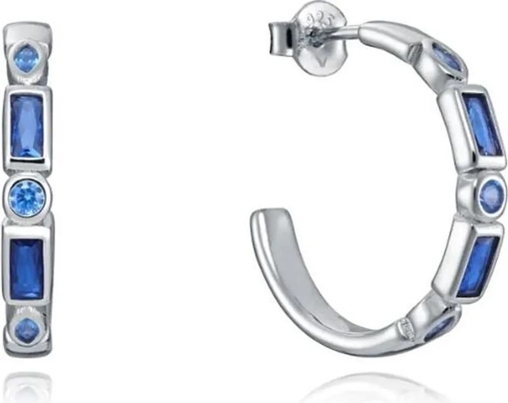 Orecchini Donna Viceré 9121E000-33 in Argento 925 con Zirconi Blu Brillanti