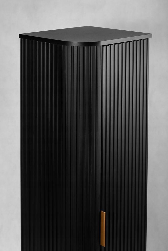 RODAN | Hochschrank 139 cm - Schwarz - Badmöbel, Produktbild 12