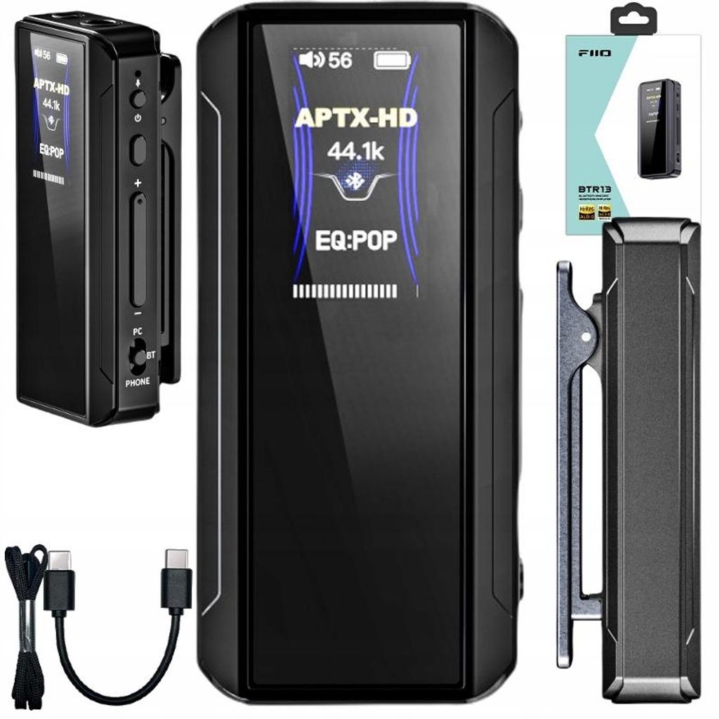 FiiO BTR13 Hi-Fi hoofdtelefoonversterker - Zwart Productafbeelding 
