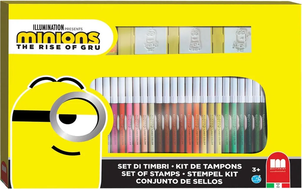 Set Colori Multistampa Minions con Timbri 41DLG - Multiprint Originale