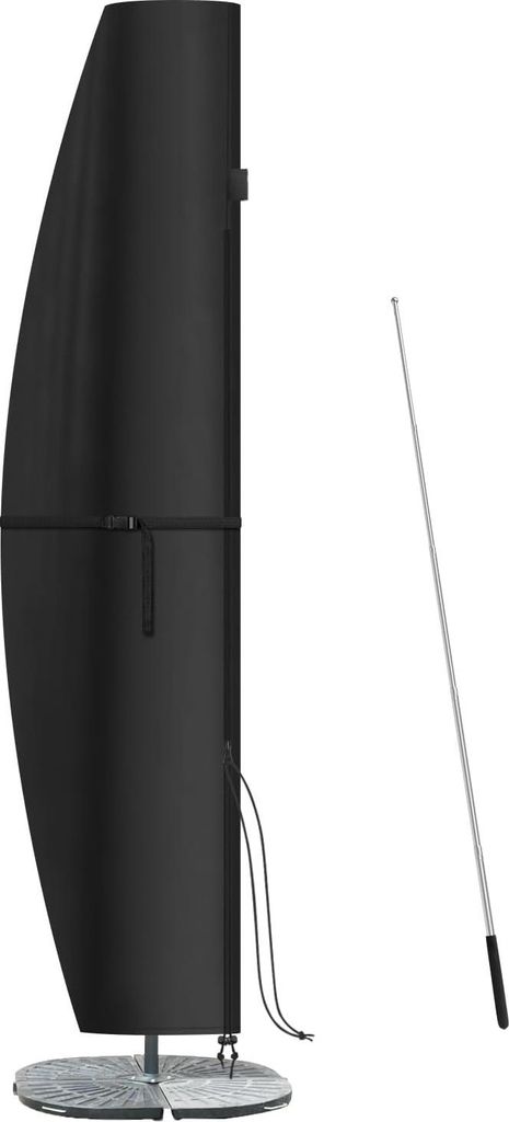 Schutzhülle für große Sonnenschirme - Wetterfest und winddicht - 4-5 Meter - Anti-UV - Schnee- und wasserbeständig - 280 x 40/81/50 cm.