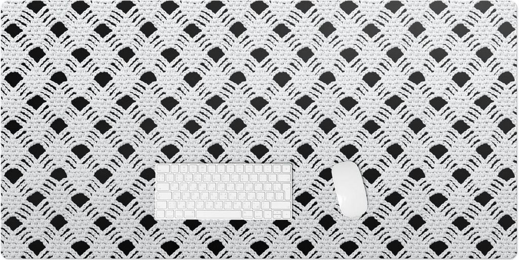 Durchbrochenes Netzmuster – Schreibtischunterlage – Rutschfeste Tischunterlage – Schreibtischmatte für Büro & Zuhause – Schreibunterlage ...