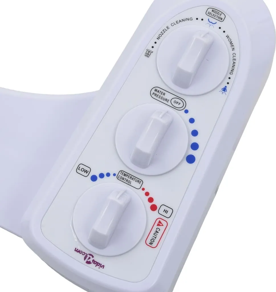 Réhausse bidet à buses doubles avec réglage de température eau chaude