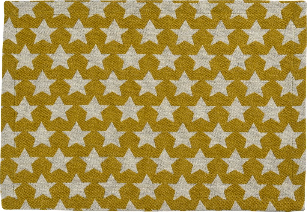 Sander - Tischläufer / Table Runner: Stars, Farbe: 07 / Saffron, 50 x 140 cm, Sterne