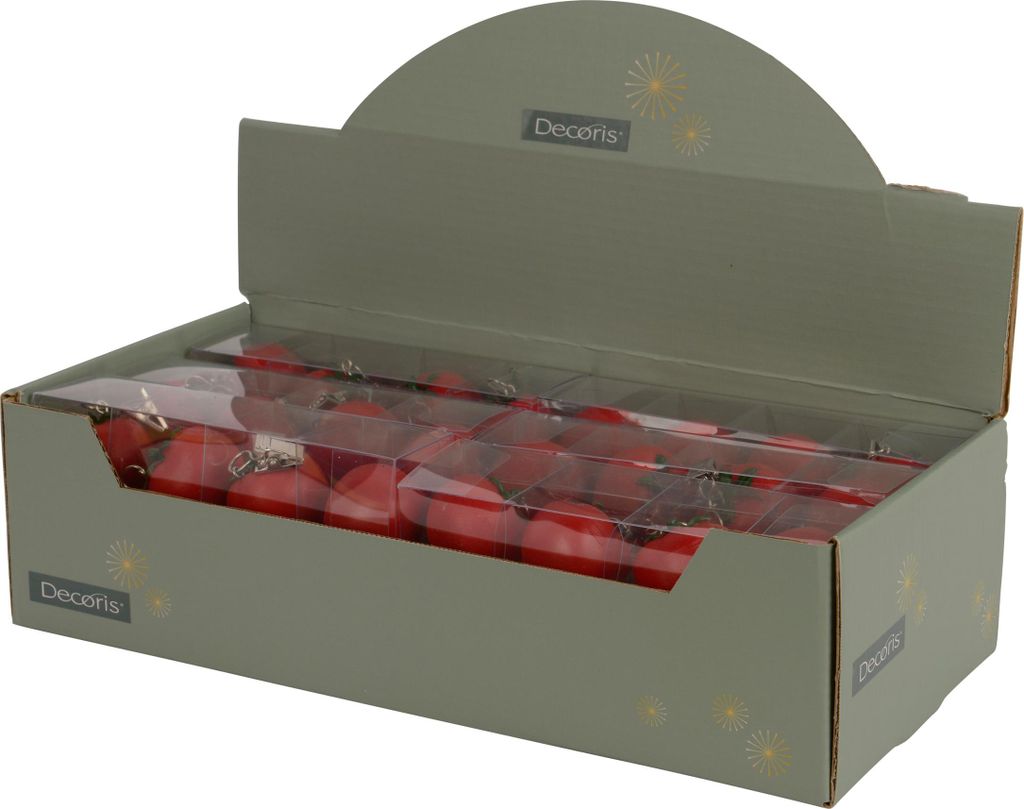 Tischdeckenbeschwerer Tomate 4x4x3cm Keramik 4er Set Rot / Produktbild 