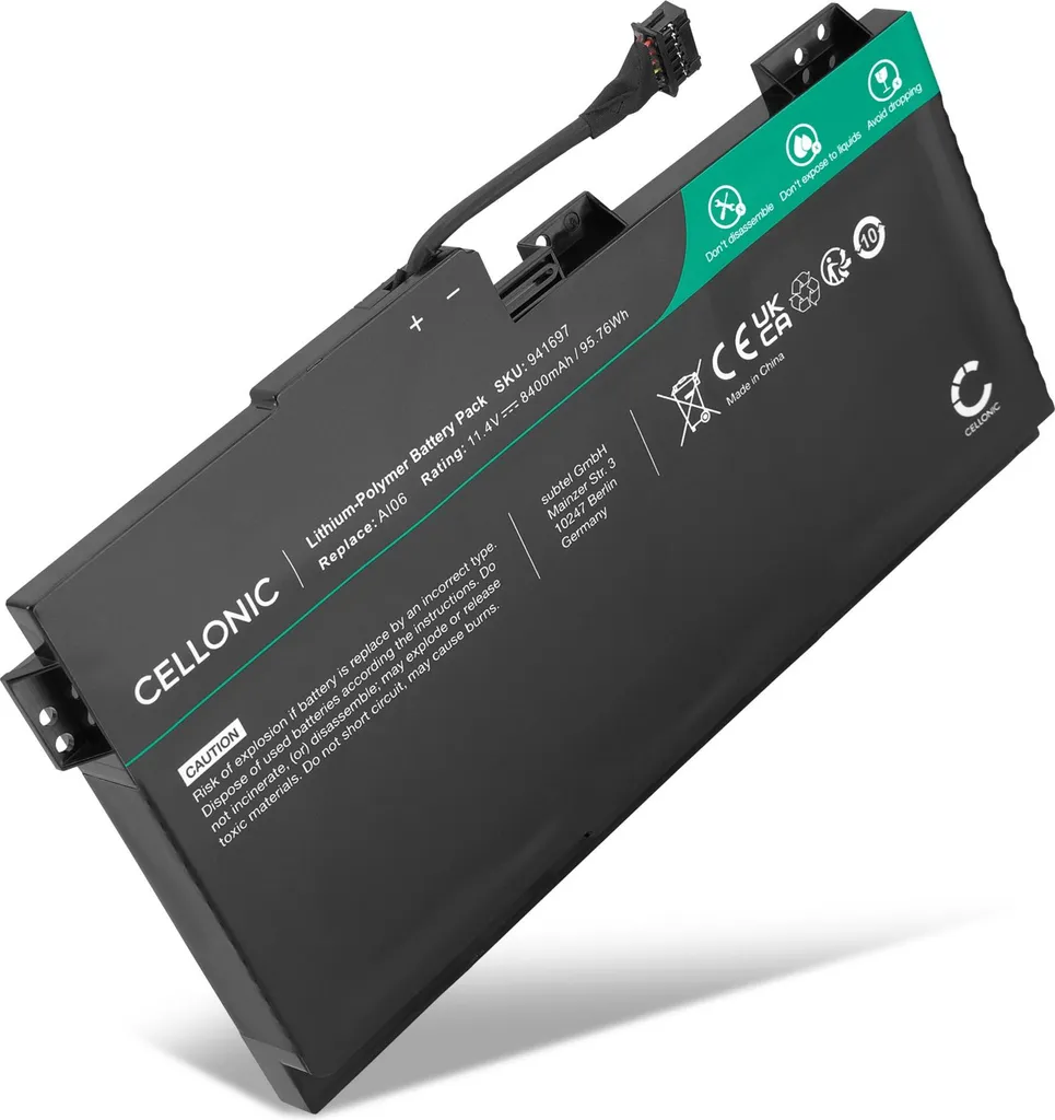 Batteria Sostitutiva HP ZBook 17 G3 - Scelta Eco-Friendly CELLONIC