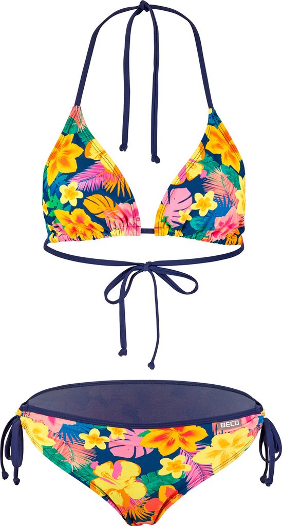 BECO the world of aquasports Bikini Summer Flowers in leuchtend buntem Blüten Design bunt 42 B