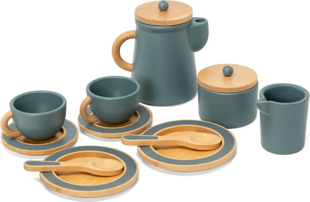 Must-Have Cameretta: Set T&egrave; By Astrup Verde Smeraldo in Legno