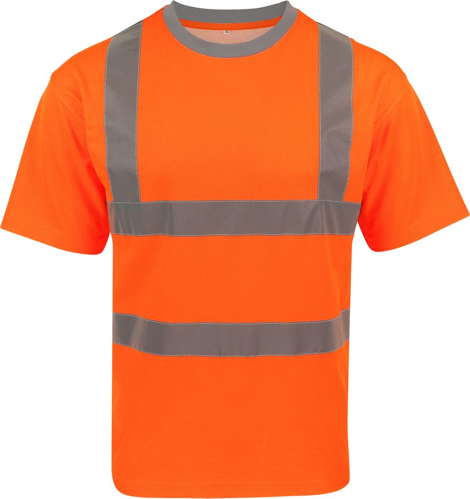 Korntex KXPCSHIRT | Herren Shirt Blended fabric T-Shirt, EN ISO 20471:2013 - Farbe: Signal Orange - Größe: XL