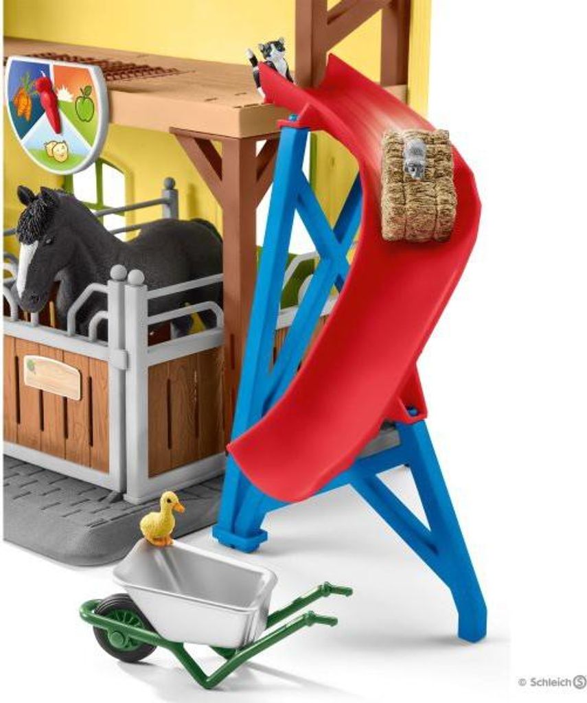 Schleich 42485 Pferdestall mit Zubehör Produktbild 