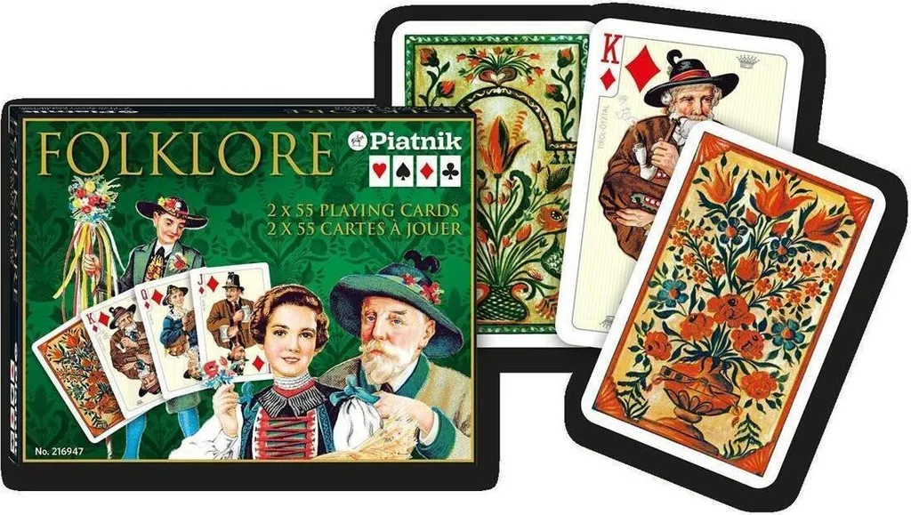 Piatnik Pont Folklorique ZK 0 Jeu de Cartes Double Bridge Traditionnel