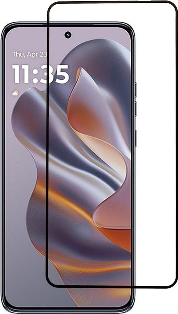 Motorola Edge 50 Neo Displayschutz - Full-Cover 9H Panzerglas - Schwarz
