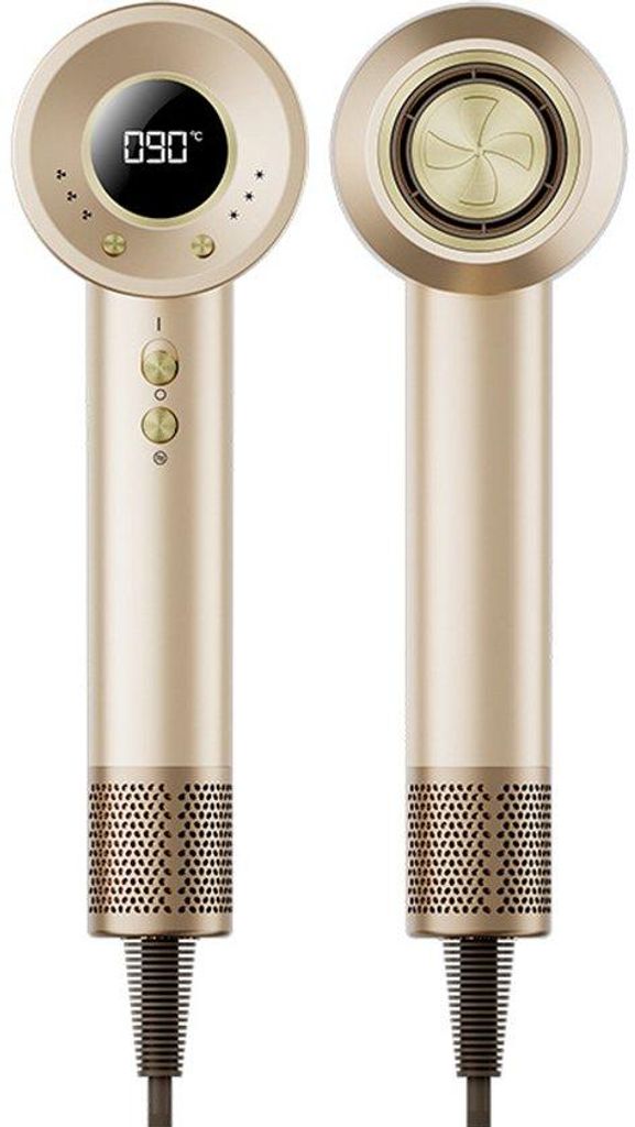 Haardroger mit HD-LED-Schirm, 110.000 tpm borstelloser Motor, 200 Mio. negative Ionen, 25 M/S Luftstrom
