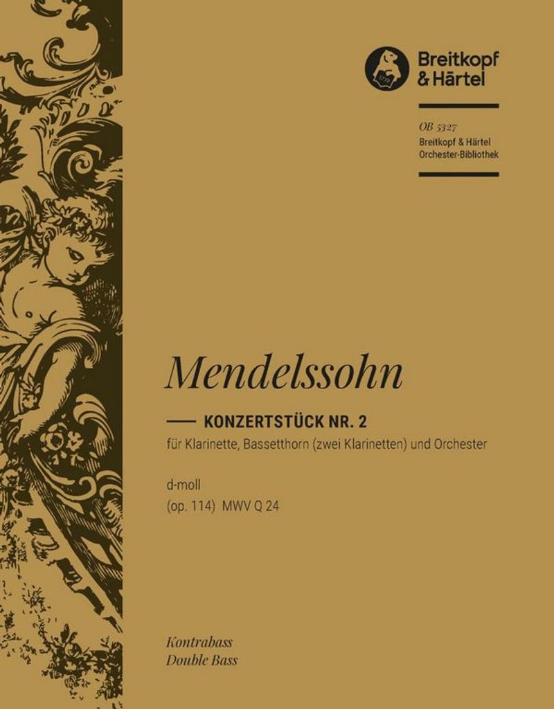 Konzertstück d-Moll Nr.2 op.114 für Klarinette, Bassetthorn und Orchester Kontrabaß