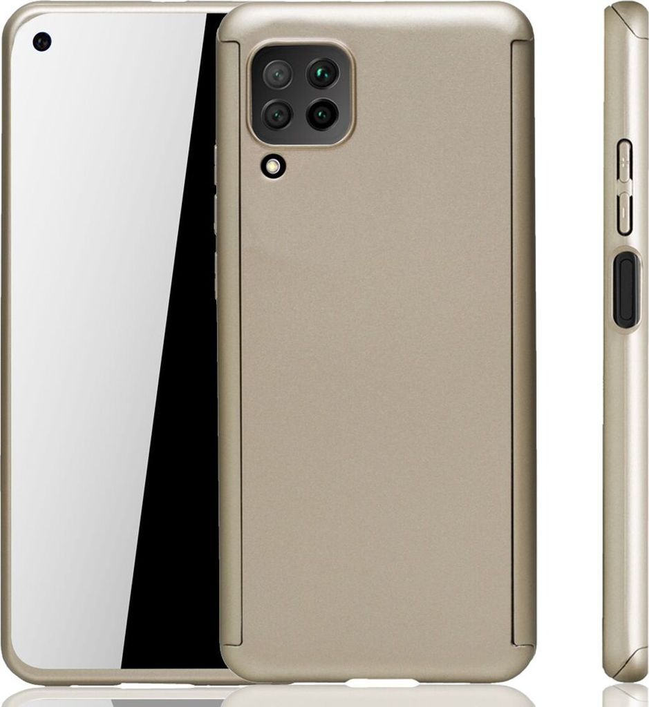 Handyhülle Schutzhülle für Huawei P40 Lite Full Case Cover Displayschutz 360 Gold