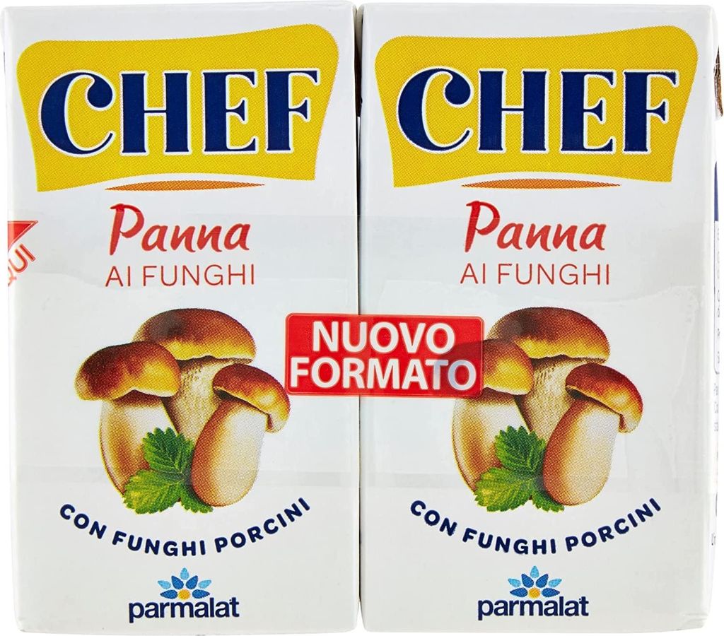 6x Parmalat Panna chef ai funghi Kochcreme Sahne mit Steinpilzen pilze 2x125g