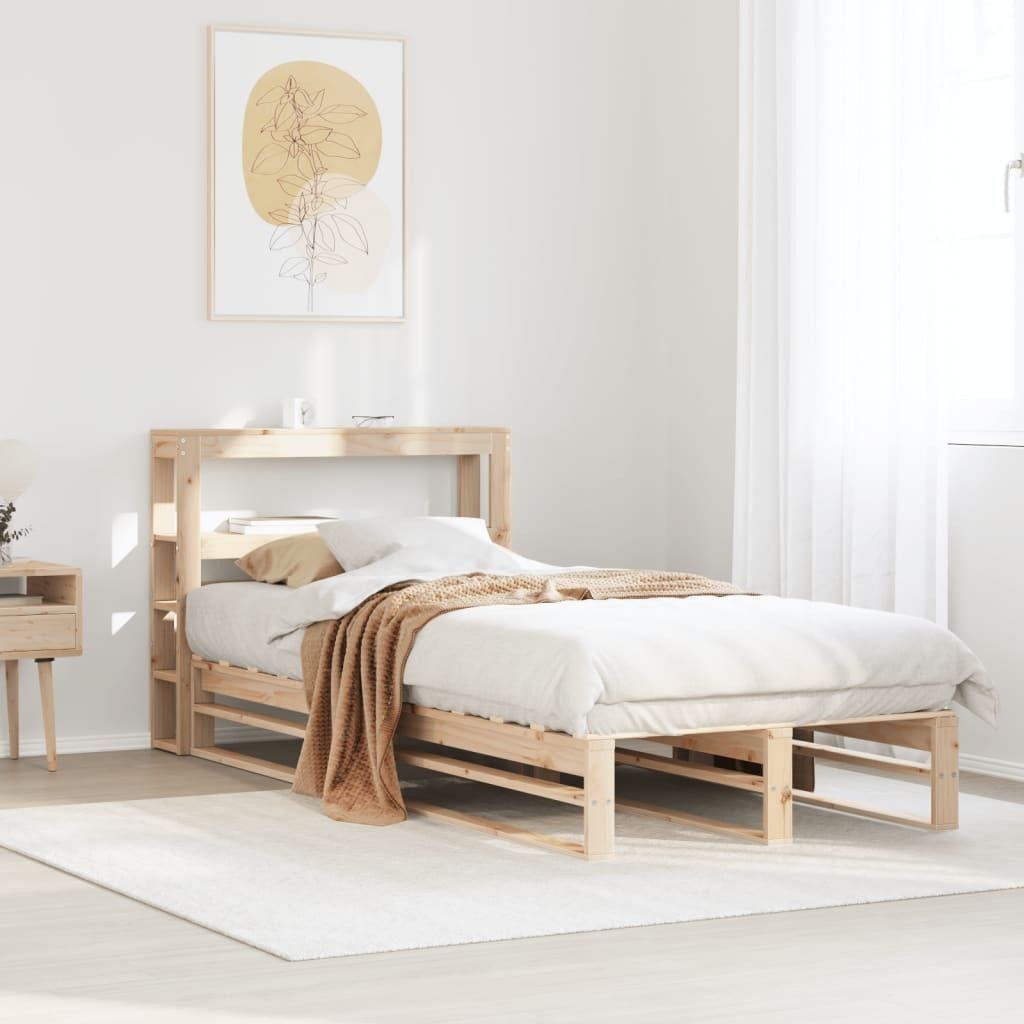 Maison Exclusive - Massivholzbett ohne Matratze 90x190 cm Kiefer