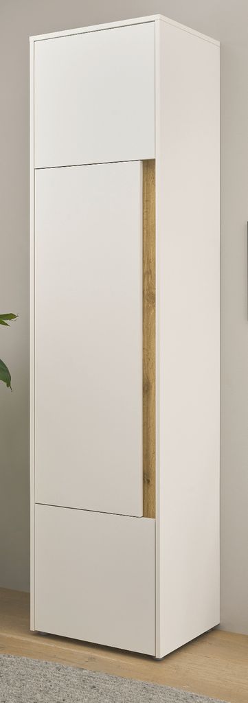 Aktenschrank Center in weiß und Wotan Eiche Stauraumschrank für Homeoffice Büro