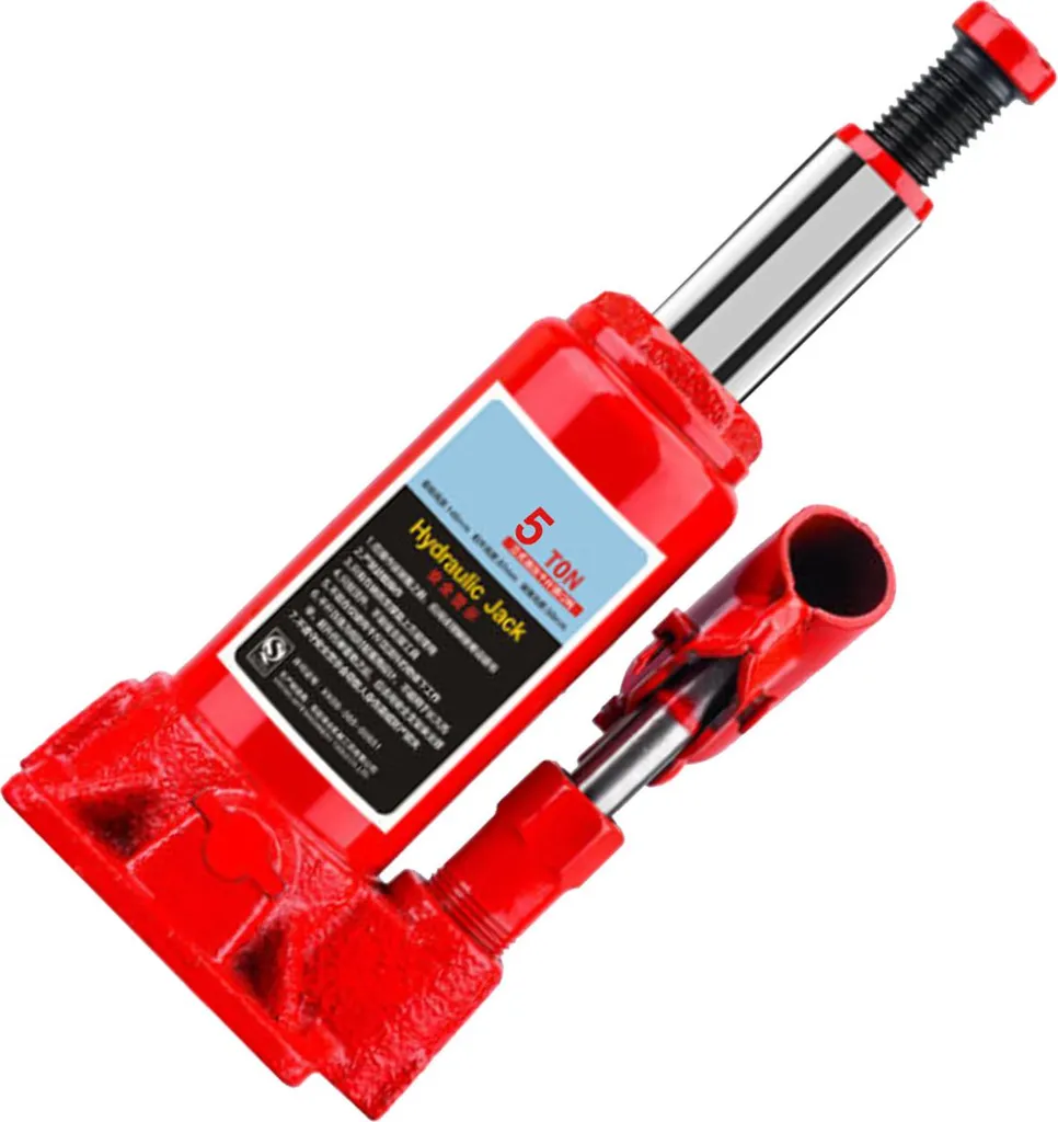 Cric hydraulique bouteille 5T - Levage sécurisé pour dépannage rapide