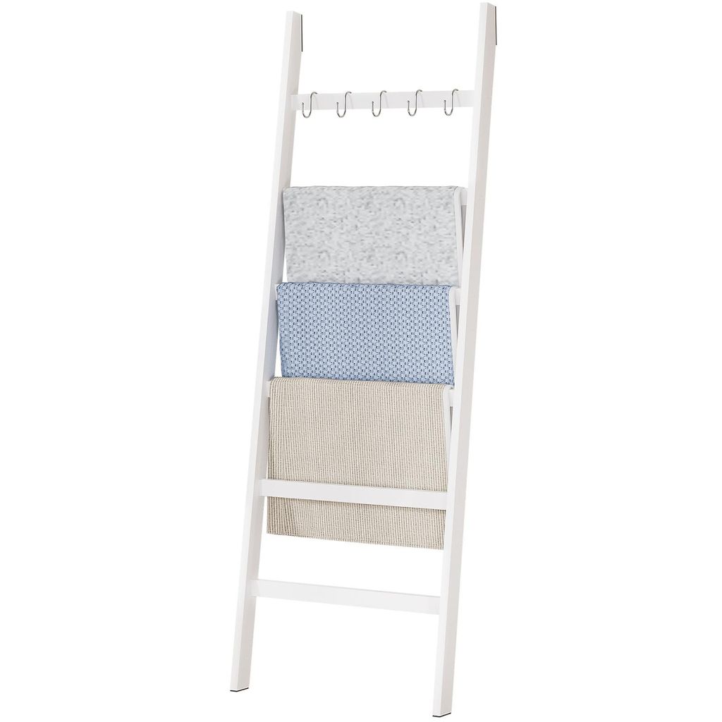 YORBAY Handtuchleiter Handtuchhalter Bambus 5 Haken und 2 Produktbild 