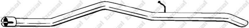 VEGAZ Abgasrohr Auspuffrohr für FORD Transit Mk6 Kasten (V347, V348, FA) Hinten FR-383